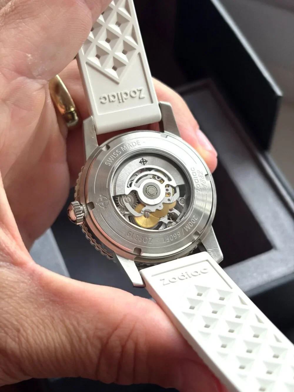 Zodiac Super Sea Wolf Compression Pro Diver Skeleton Dial 40mm ZO9319 MSRP $2295